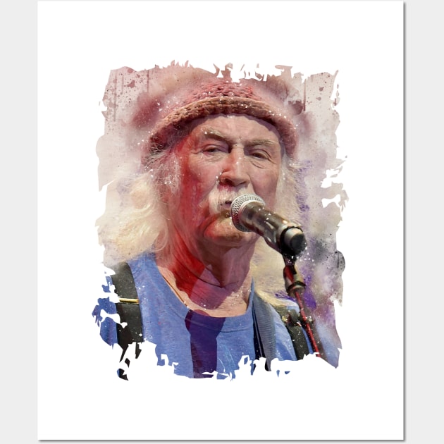 DAVID CROSBY-1 Wall Art by MufaArtsDesigns